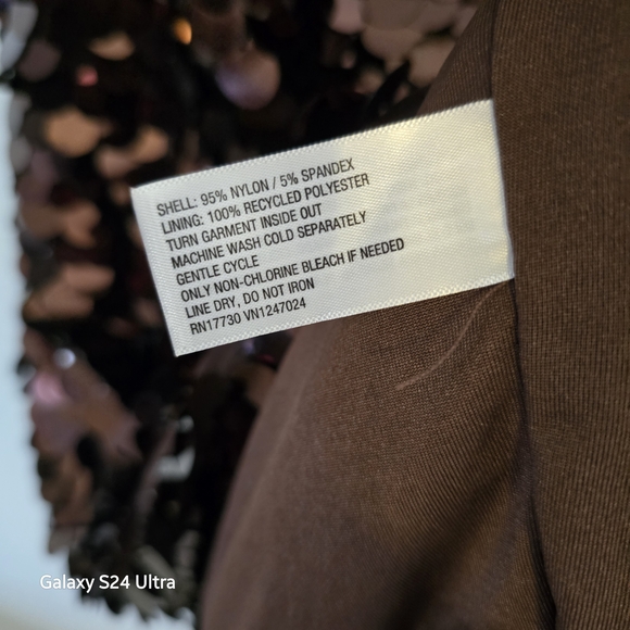 A New Day Black Sequin Mini Dress Size Medium - Picture 6 of 6